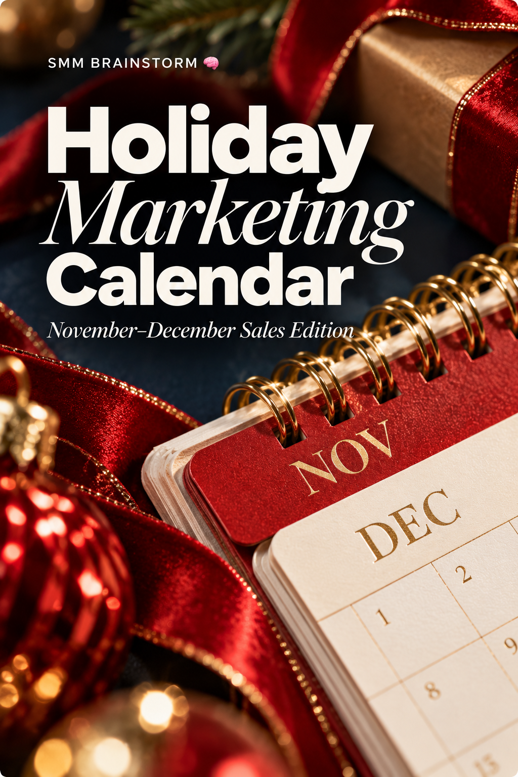 Holiday Marketing Calendar — календар маркетингових подій листопада–грудня